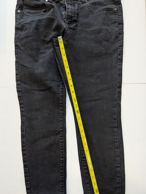 Under 5'10 Black Stretch Jeans Mens 30x26 Short Inseam U-510